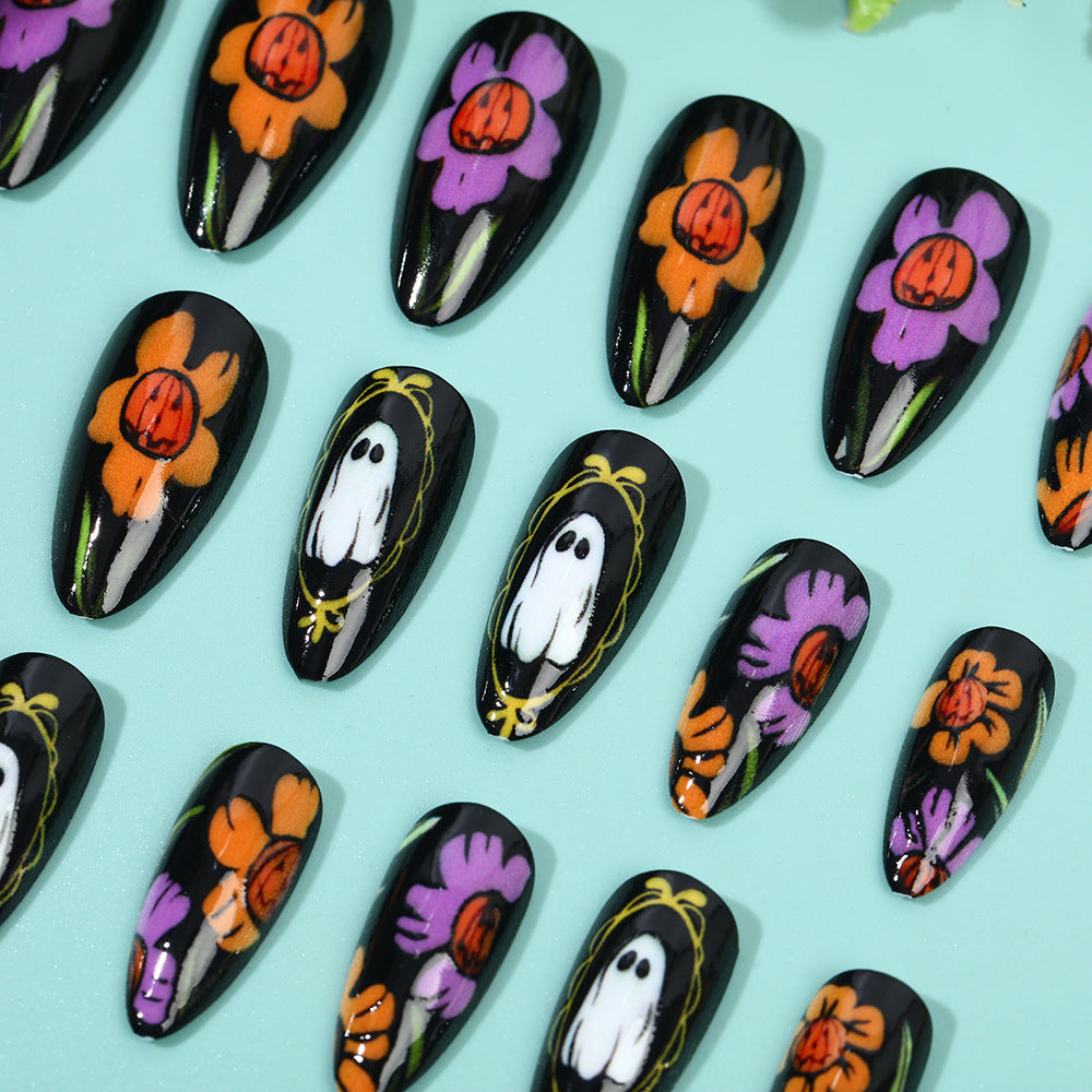 Artificial nails with creative Halloween design Acalora
