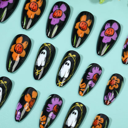 Artificial nails with creative Halloween design Acalora