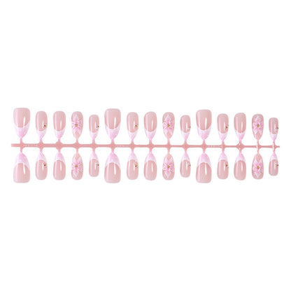 Elegant Floral Press-On Nail Art Set Acalora 1788495644