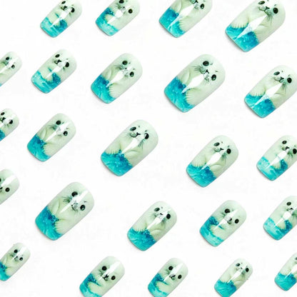 3D Seal-Themed Nail Art Acalora