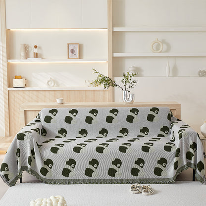 Cozy Panda Pattern Throw Blanket