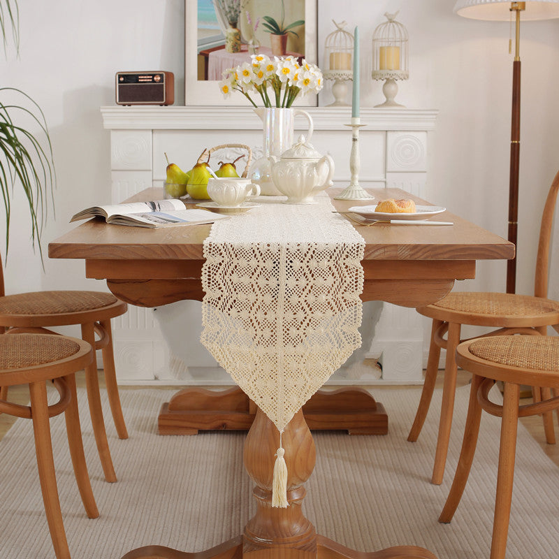 Lace Fringed Table Runner