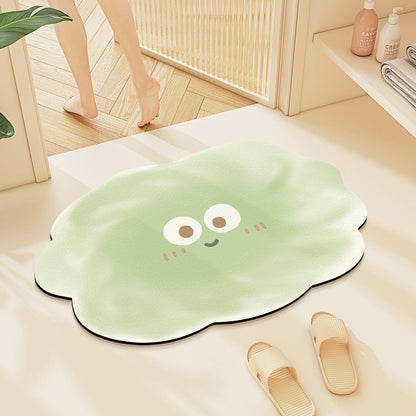 Playful Cloud-Shaped Bath Mat