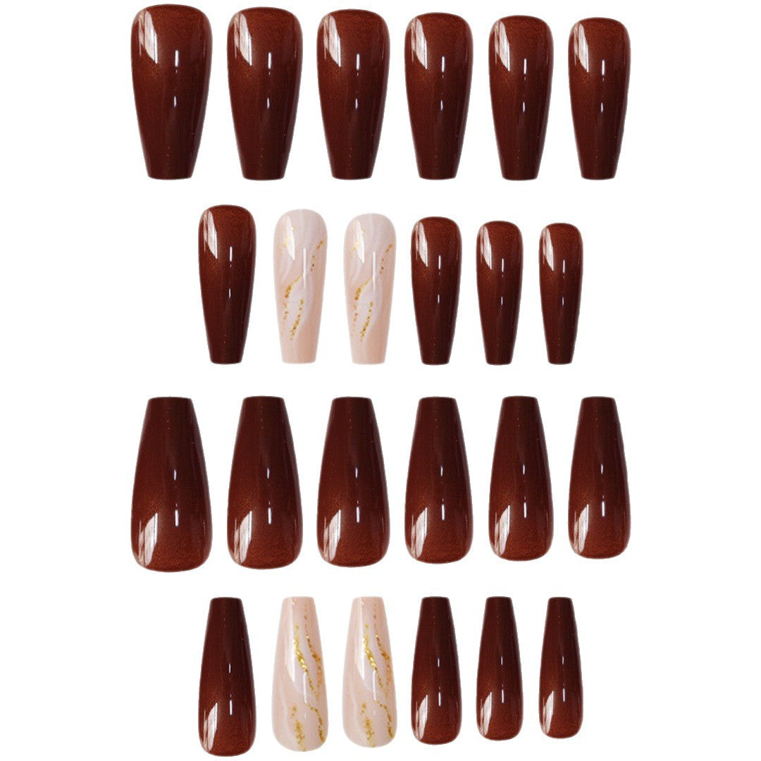 Artistic Marble Effect Press-On Nails Acalora