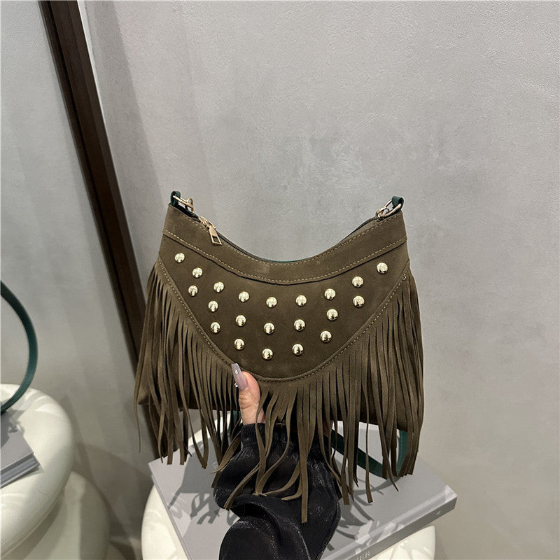 Decorative Fringe Crossbody Bag Acalora
