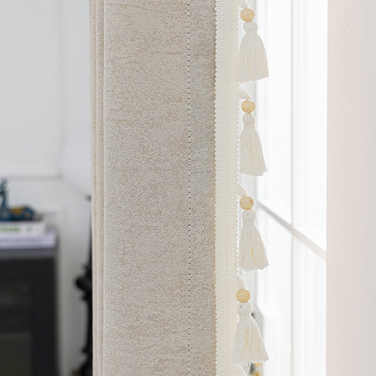 Decorative curtain with tassel trim Acalora