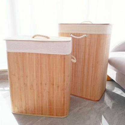 Storage basket with natural bamboo design Acalora