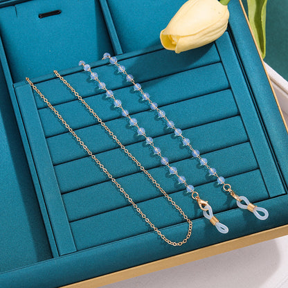 Elegant Beaded Eyewear Retainer Chain Acalora