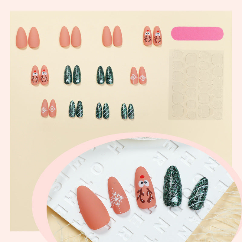 Festive Holiday-Themed Press-On Nails Acalora