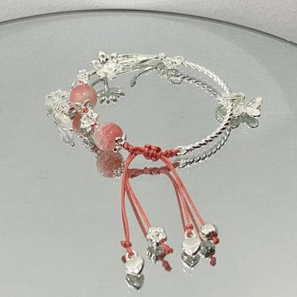 Adjustable Gemstone Charm Bracelet Acalora