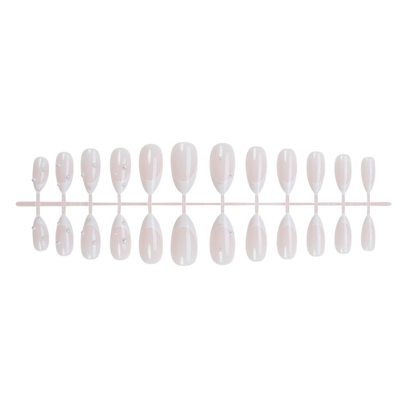 Elegant Stiletto Press-On Nails with Pearl Accents Acalora
