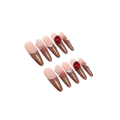 Artificial nails with glamorous accents Acalora