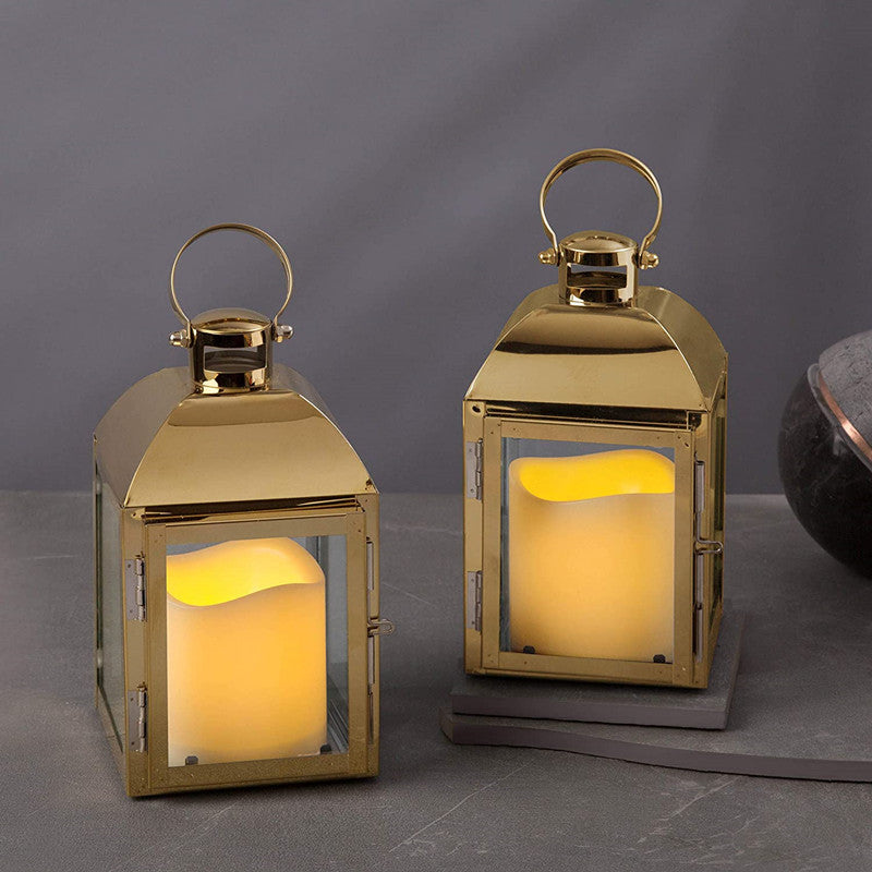 Decorative Stainless Steel Lantern Candle Holder Acalora