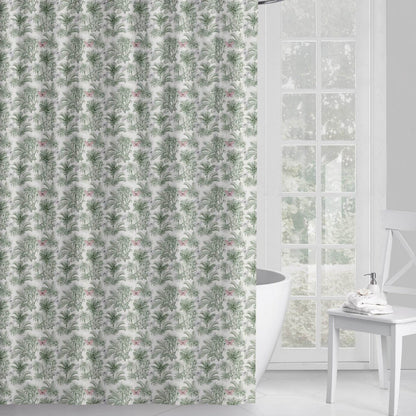 Floral Patterned Shower Curtain