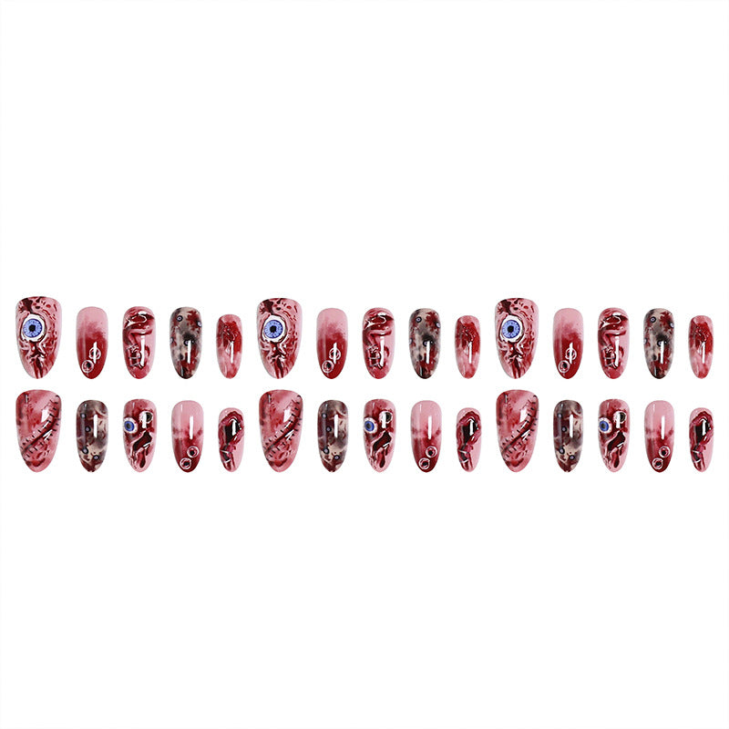 Creative artificial nail set with unique, artistic accents Acalora