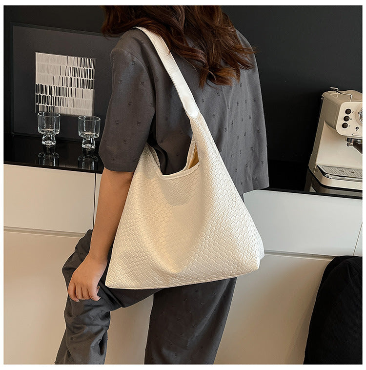 Woven Leather Shoulder Bag Acalora