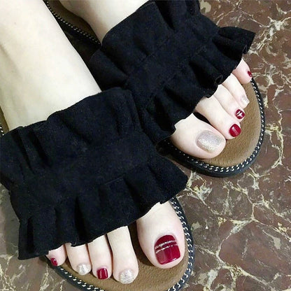 Premium Decorative Press-On Toenail Set Acalora