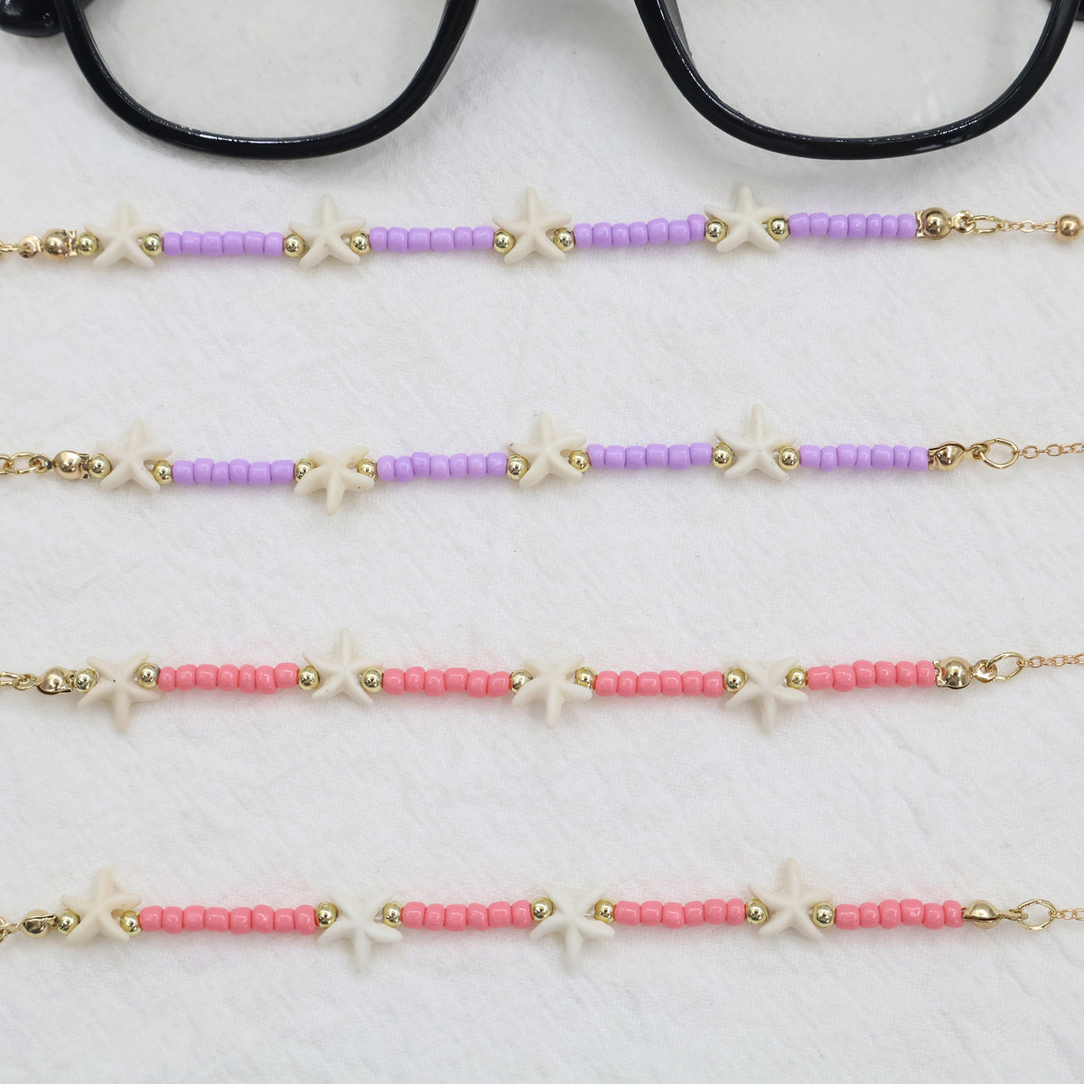 Beach-Inspired Beaded Eyewear Chain Acalora
