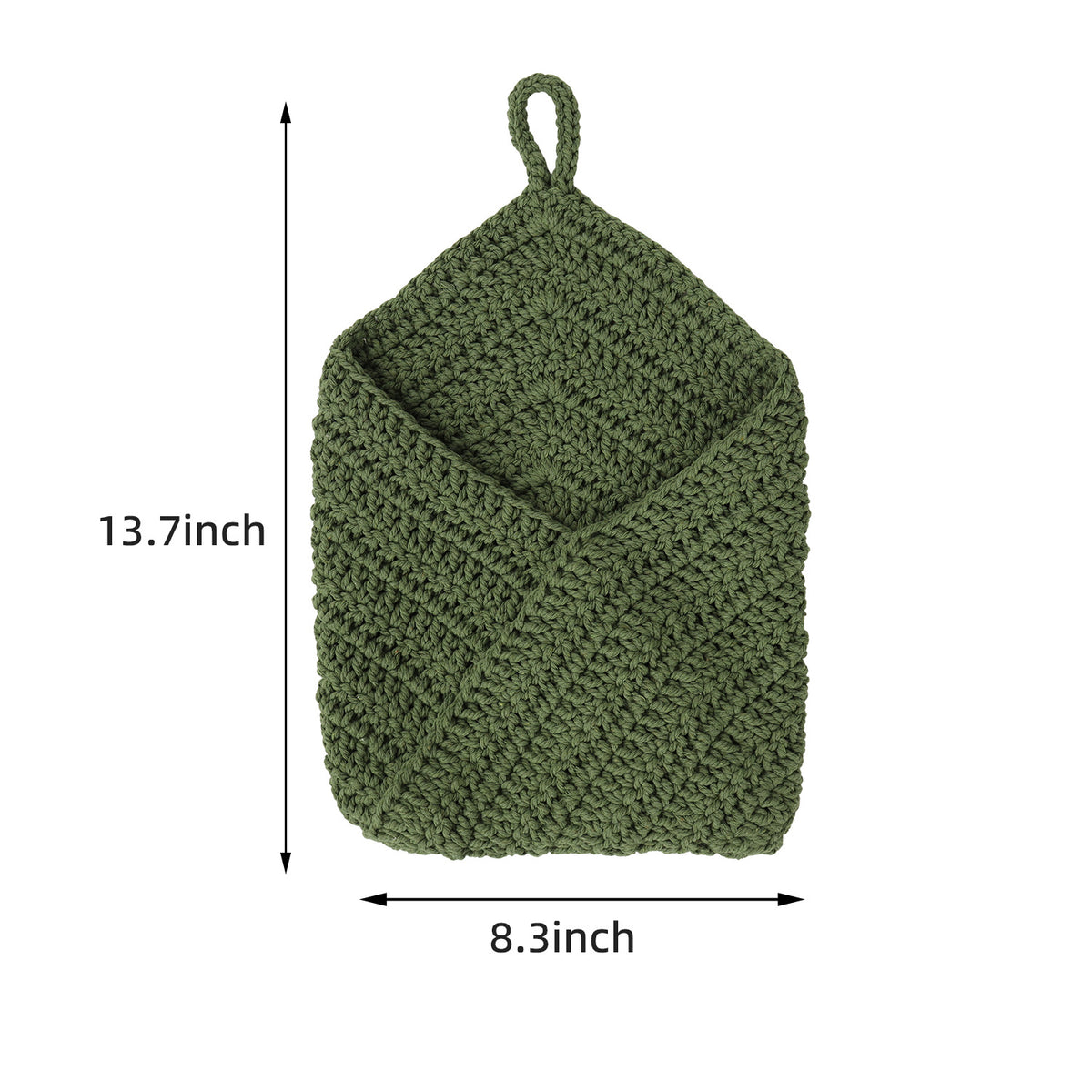 Hand-knotted storage bag Acalora