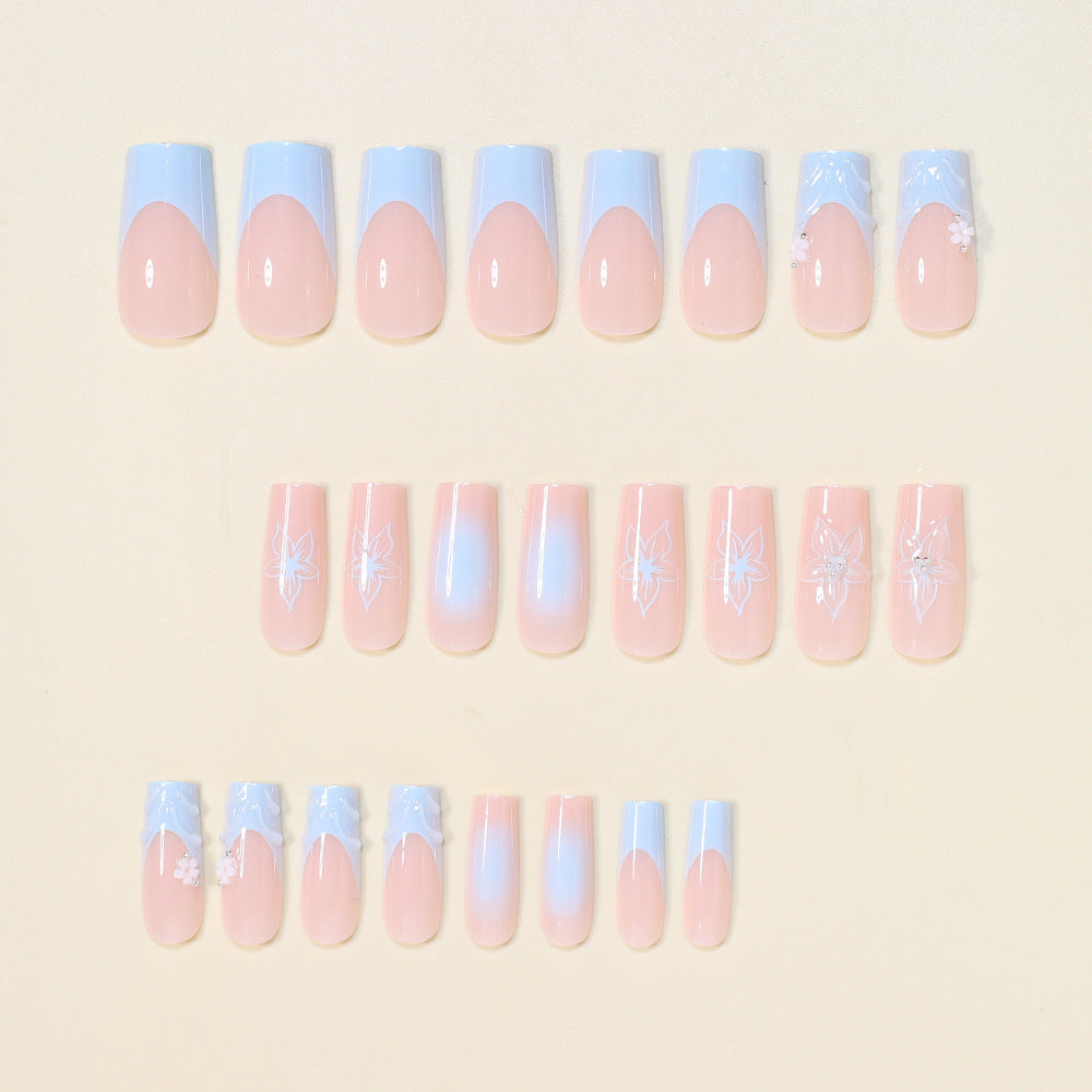 3D Floral Decorative Press-On Nail Art Acalora