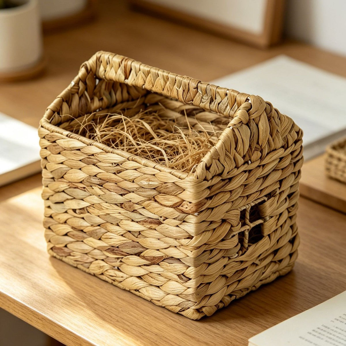 Decorative hand-woven table basket Acalora