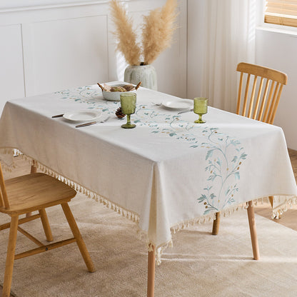 Elegant Fringed Table Cover