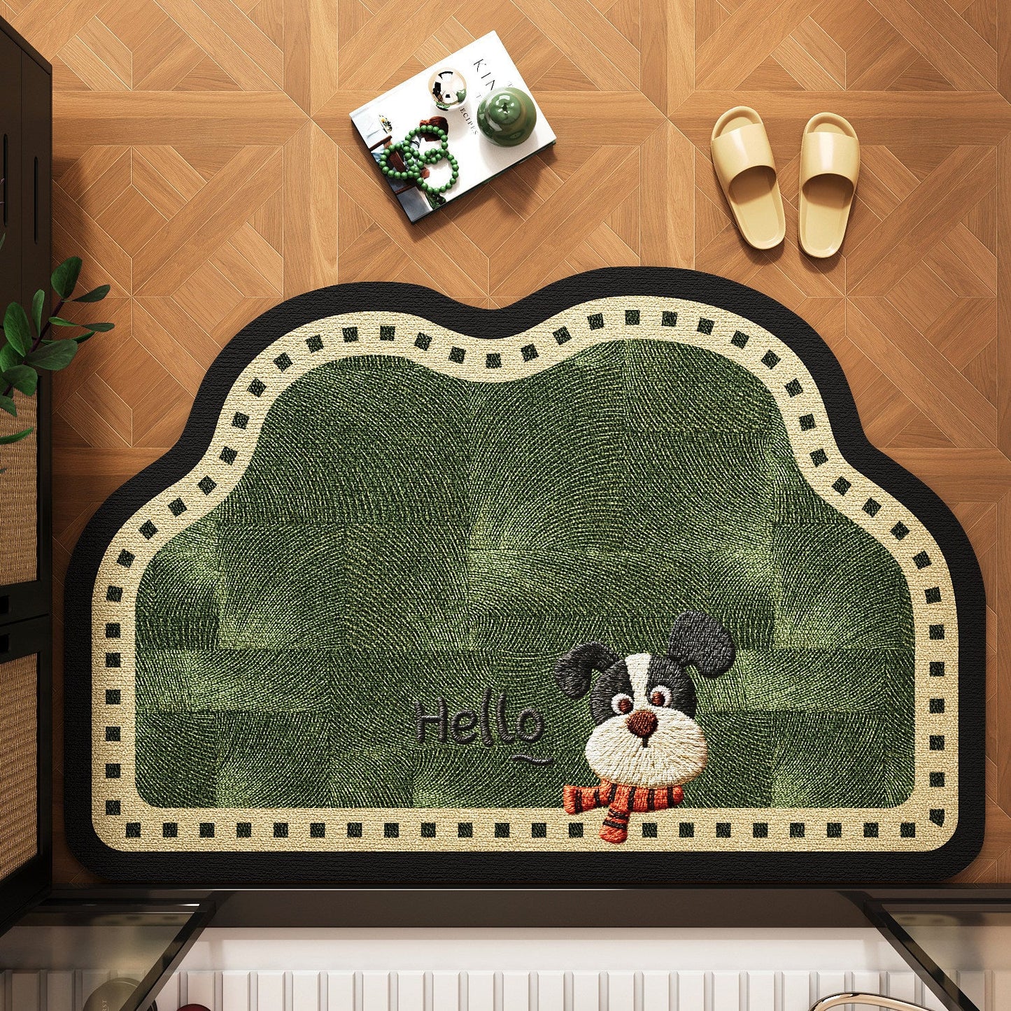 Charming Cat-Themed Door Mat