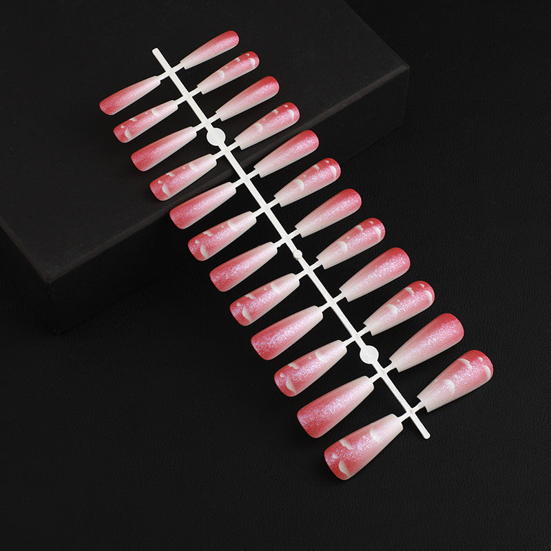 Stylish rose pattern artificial nails Acalora