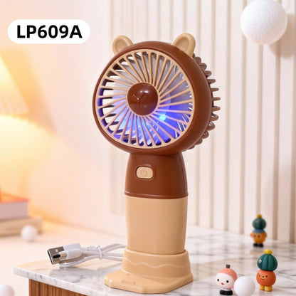 Ladies' Portable Handheld Fan in a cute bear motif Karnz