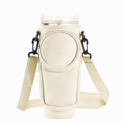 Ladies trendy and sparkling drinking bottle with shoulder bag Bowlift
