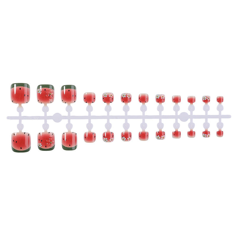 Artistic Fruit Pattern Press-On Nails Acalora