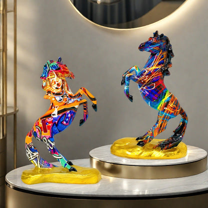 Artistic horse figurine in modern design Acalora