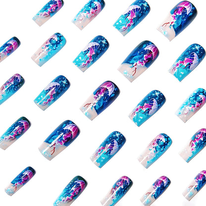 Artistic Jellyfish Nail Art Acalora