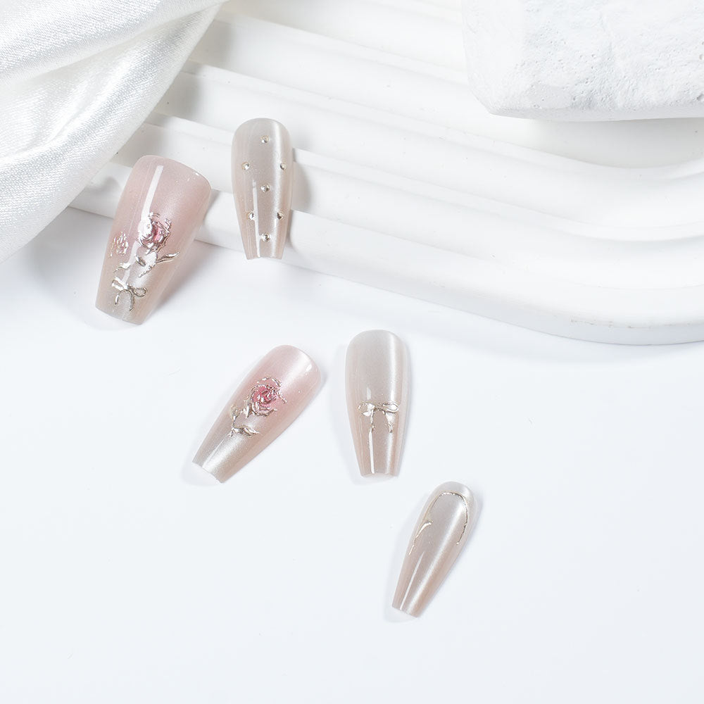 Artistic Press-On Nail Extensions Acalora