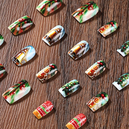 Christmas Art Nails Set Acalora