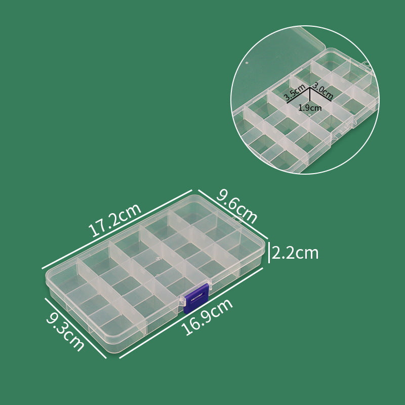 Multi-Section Transparent Craft Organizer Acalora