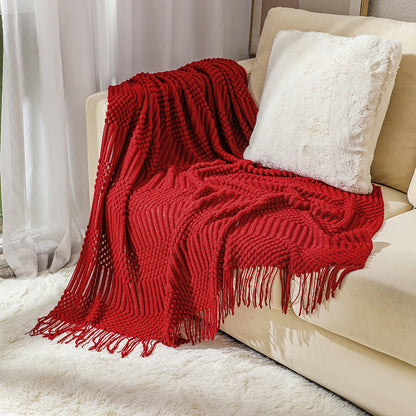 Women's Cozy Textured Throw Blanket