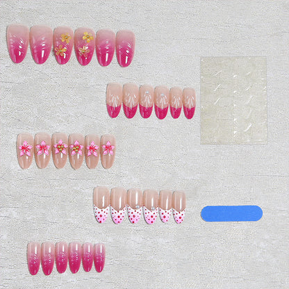 Nail art set with floral and elegant decorations Acalora