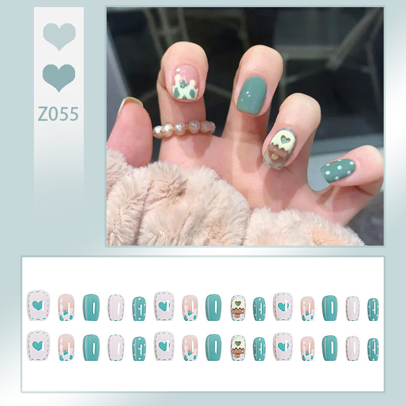 Nail set with intricate design Acalora