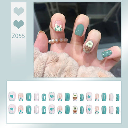 Nail set with intricate design Acalora