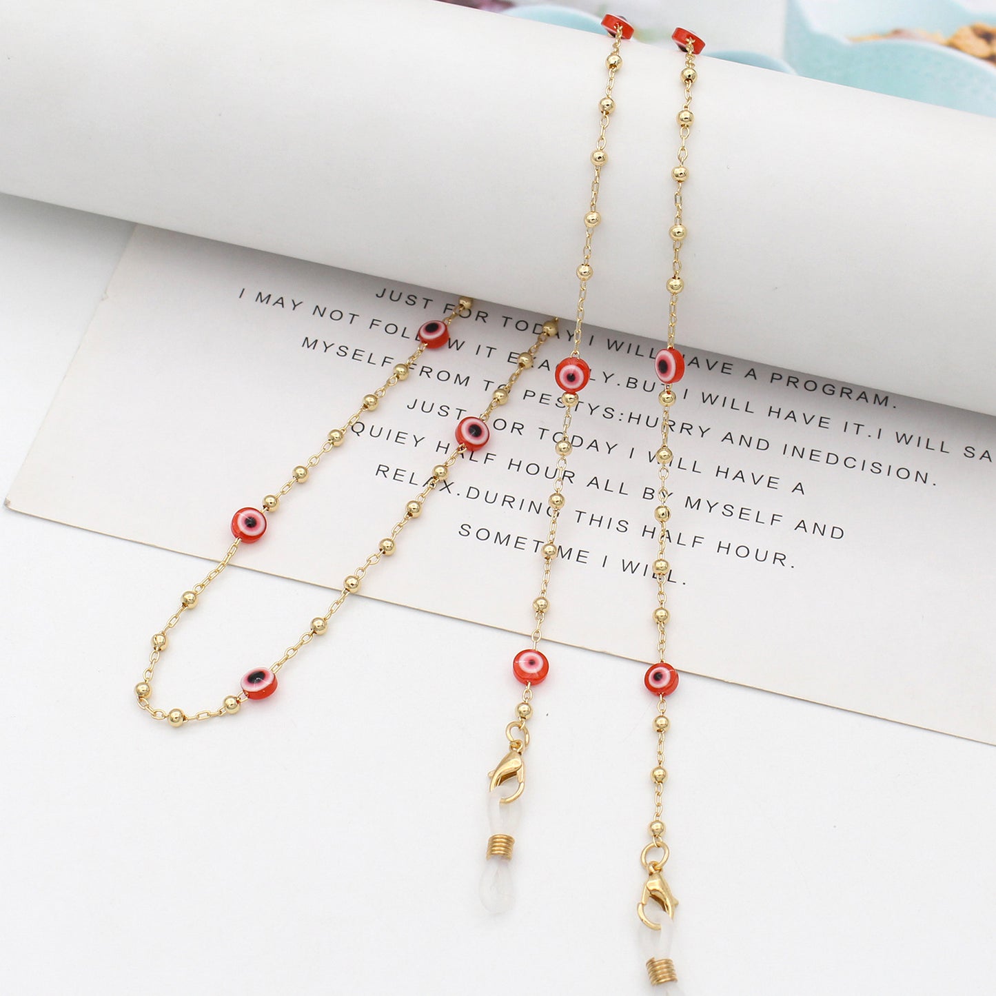 Decorative Bead Eyewear Chain Acalora