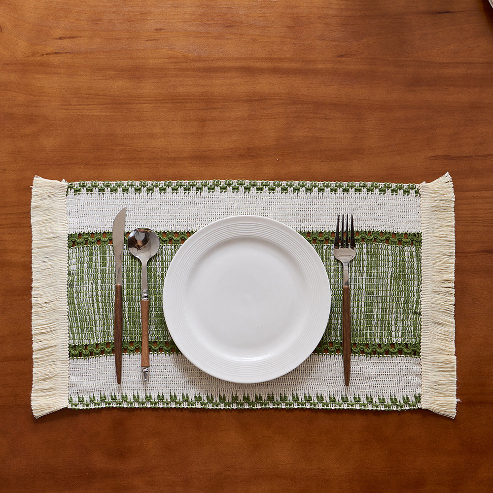Chic Fringed Table Placemats