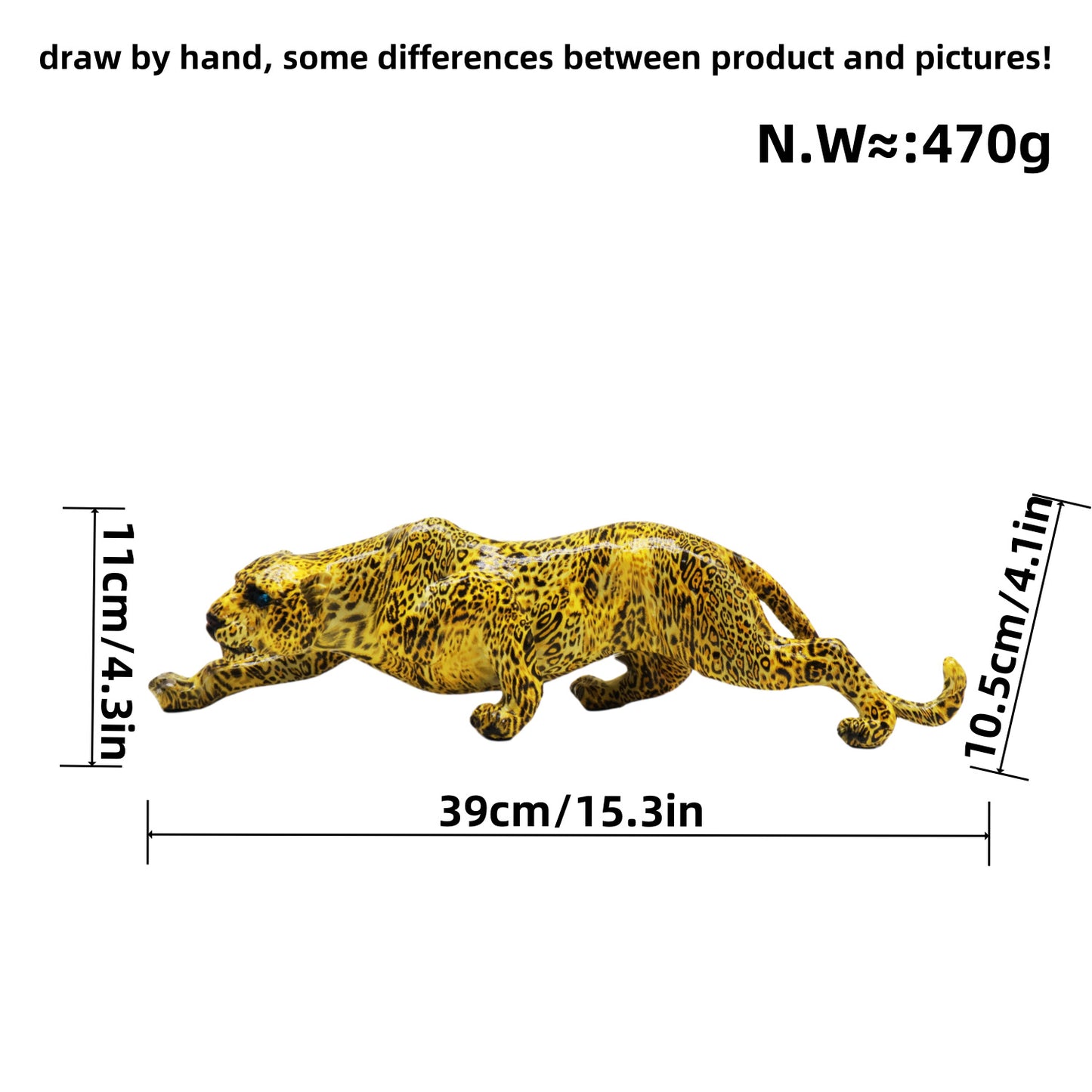 Artful Panther Sculpture Handmade Acalora