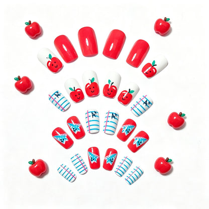 Creative School-Themed Nail Art Acalora