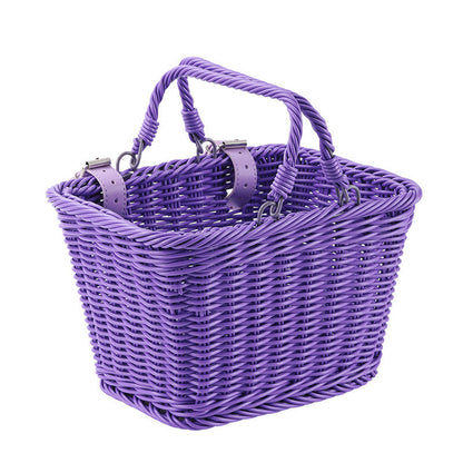 Women Handmade Basket with Leather Handles Bowlift
