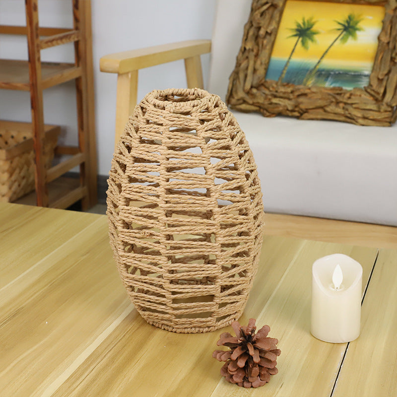 Artful Rattan Table Lamp Shade Acalora