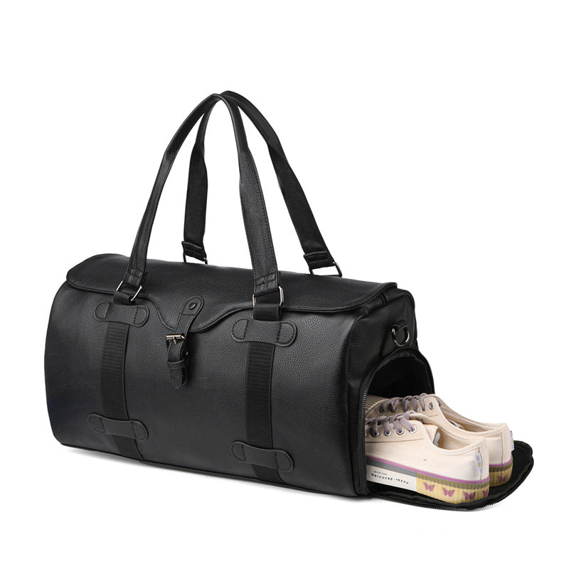 Classic Leather Travel Duffel Bag Acalora