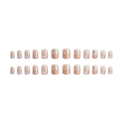 Stylish glitter decorated artificial nails Acalora