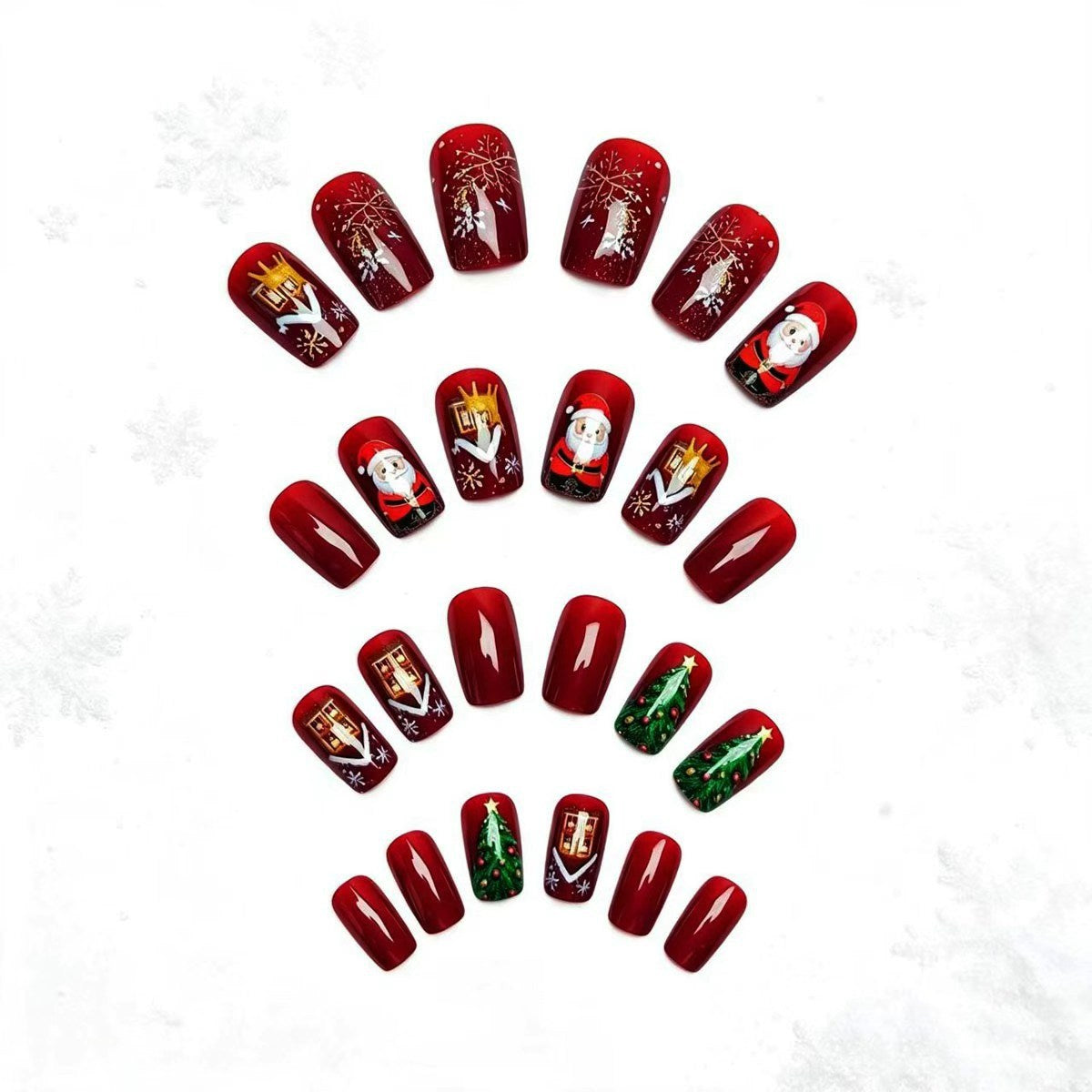 Festive Christmas Themed Nail Art Acalora