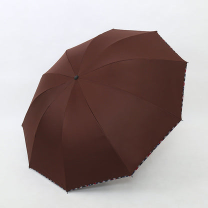 Ladies' umbrella with durable wind protection system Bowlift
